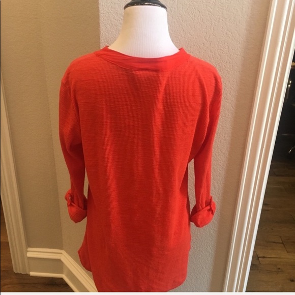 Anthropologie Porridge Ribbed Long Tab Sleeve Top Size Small - Picture 8 of 14